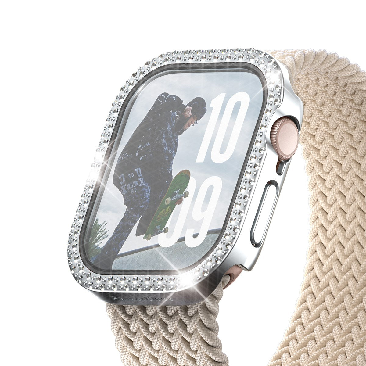 PanzerGlass® Displayschutz FullBody Disco Silber Apple Watch 2025 | 46mm